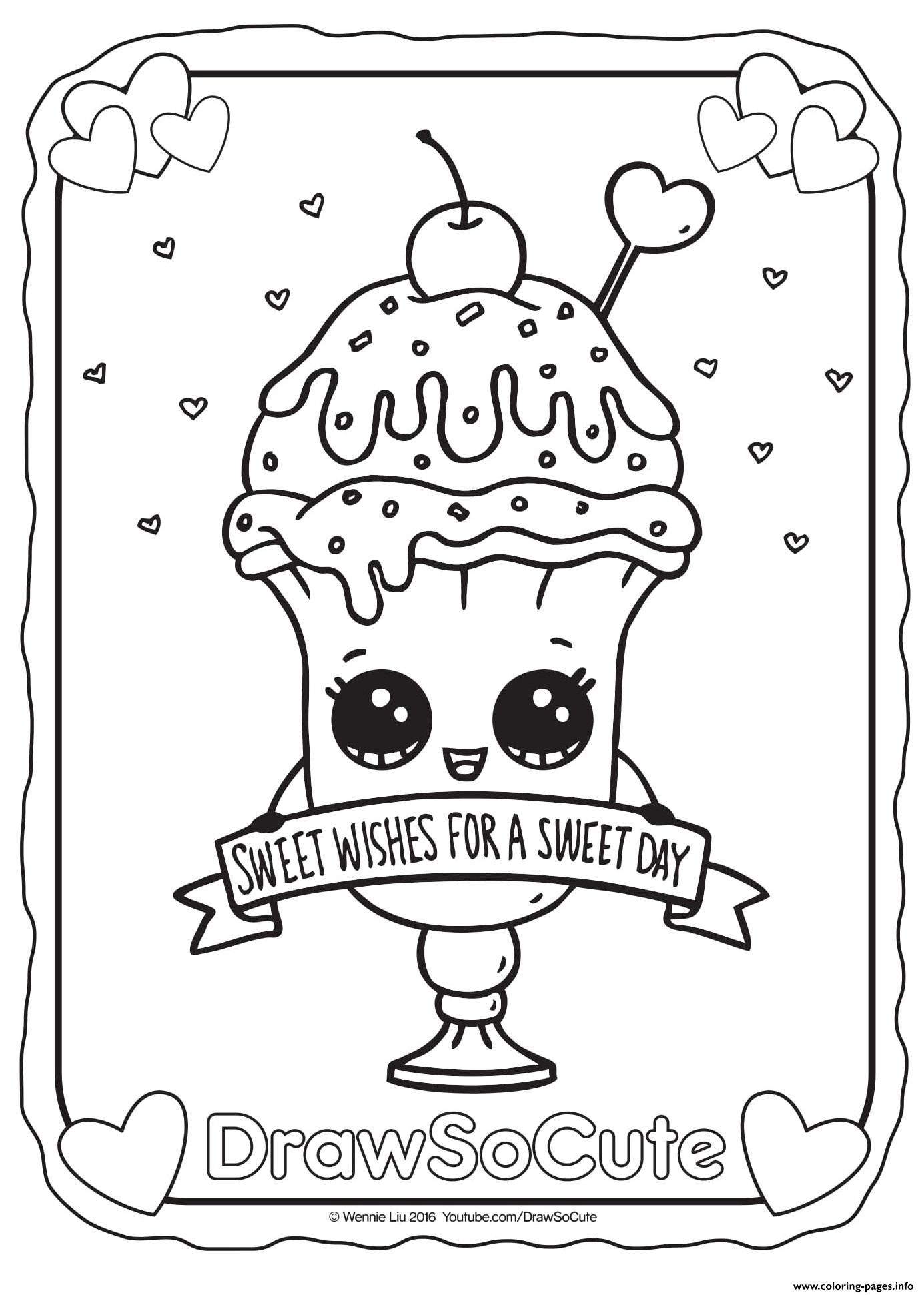 Best 50+ Cute Food Coloring Pages 38
