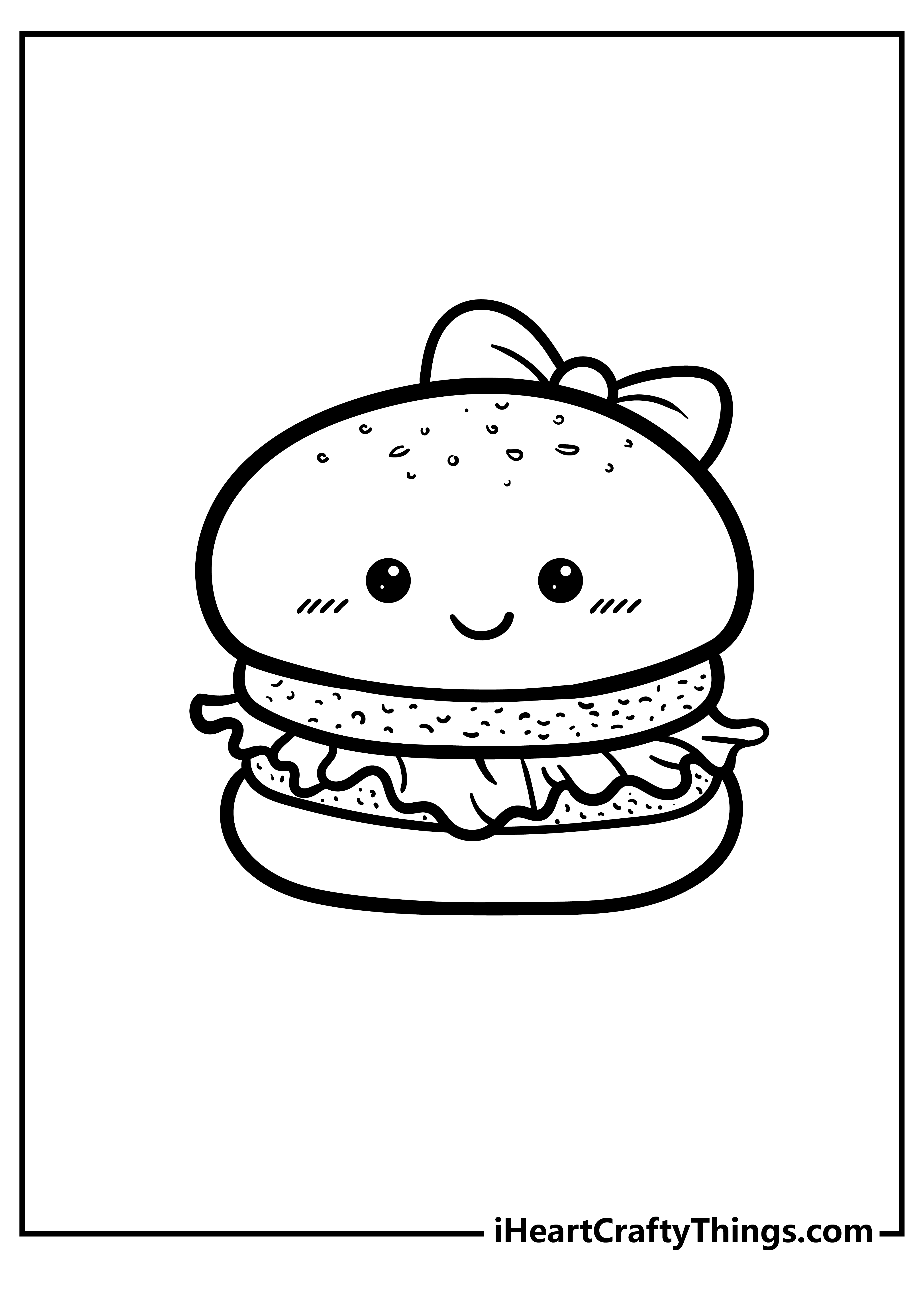 Best 50+ Cute Food Coloring Pages 4