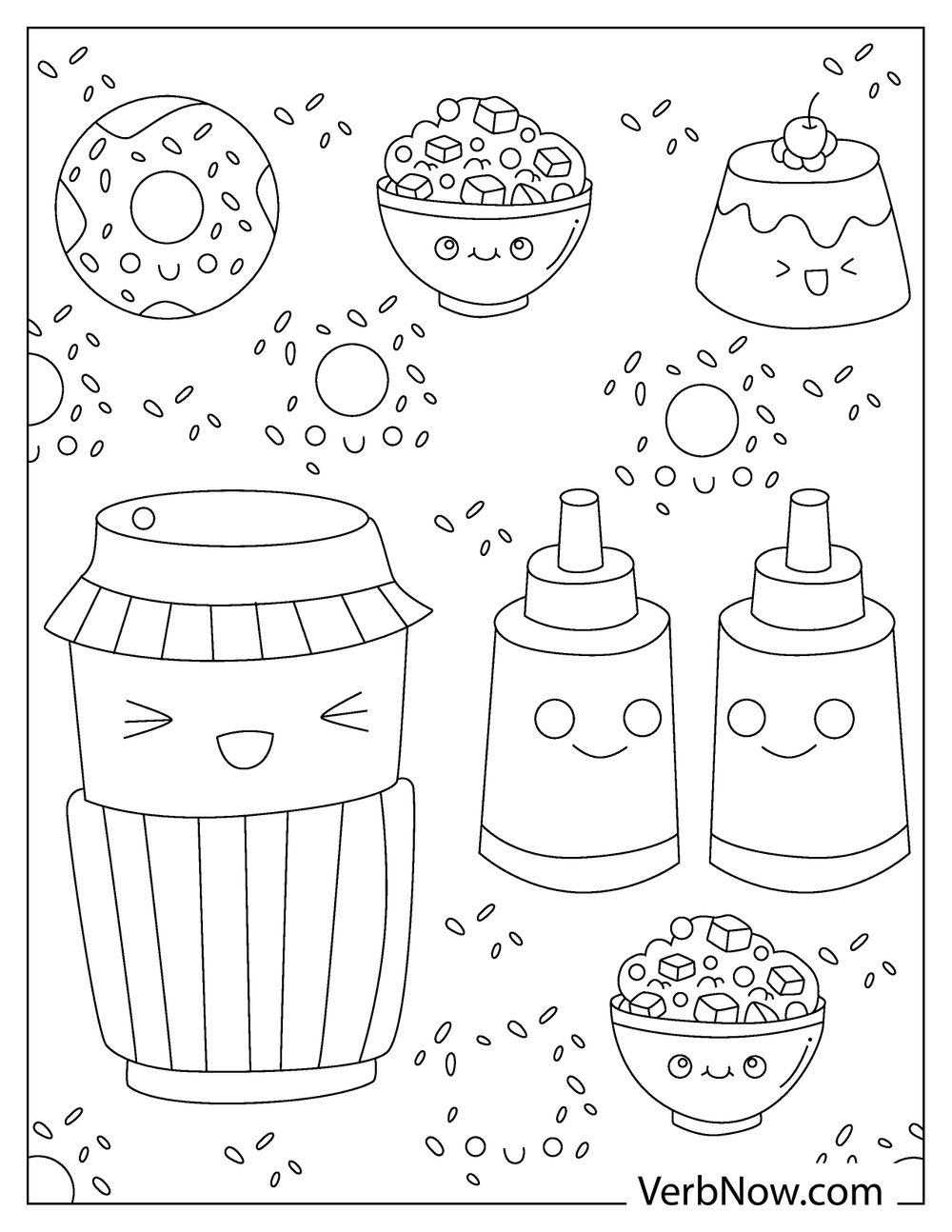 Best 50+ Cute Food Coloring Pages 47