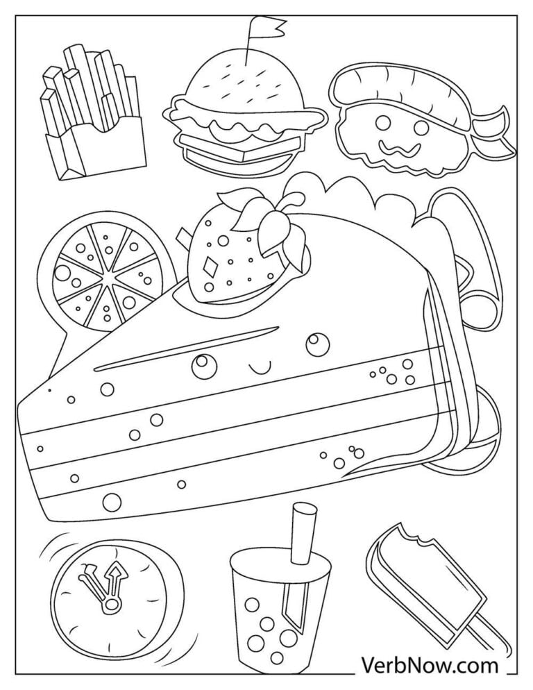 Best 50+ Cute Food Coloring Pages 49