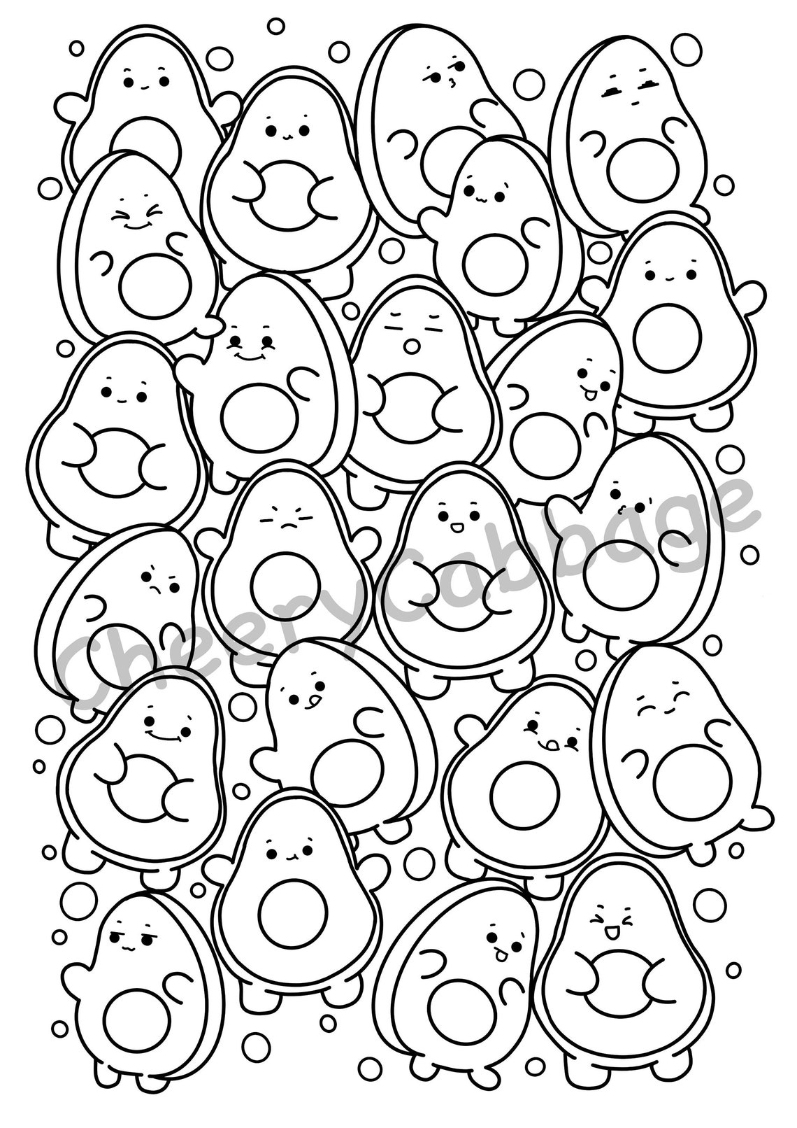 Best 50+ Cute Food Coloring Pages 54