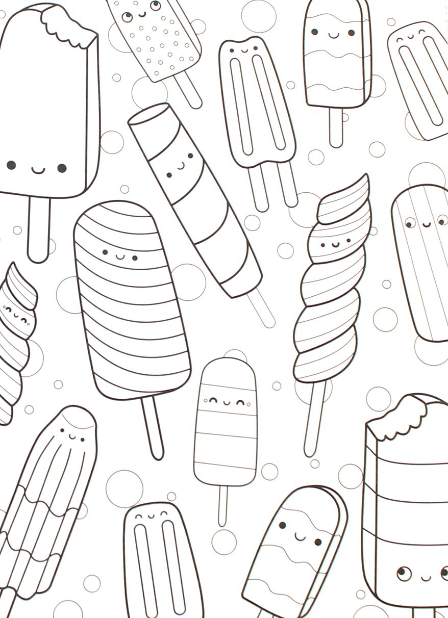 Best 50+ Cute Food Coloring Pages 6