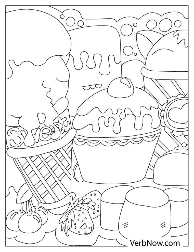 Best 50+ Cute Food Coloring Pages 69