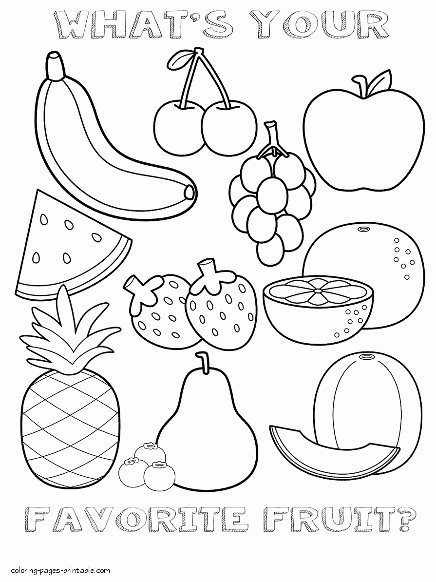 Best 68+ Funny Food Coloring Pages 14