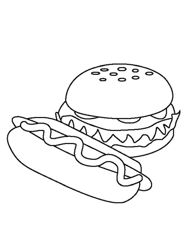 Best 68+ Funny Food Coloring Pages 25