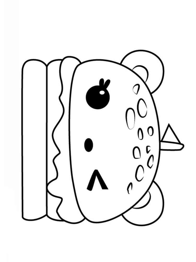 Best 68+ Funny Food Coloring Pages 26