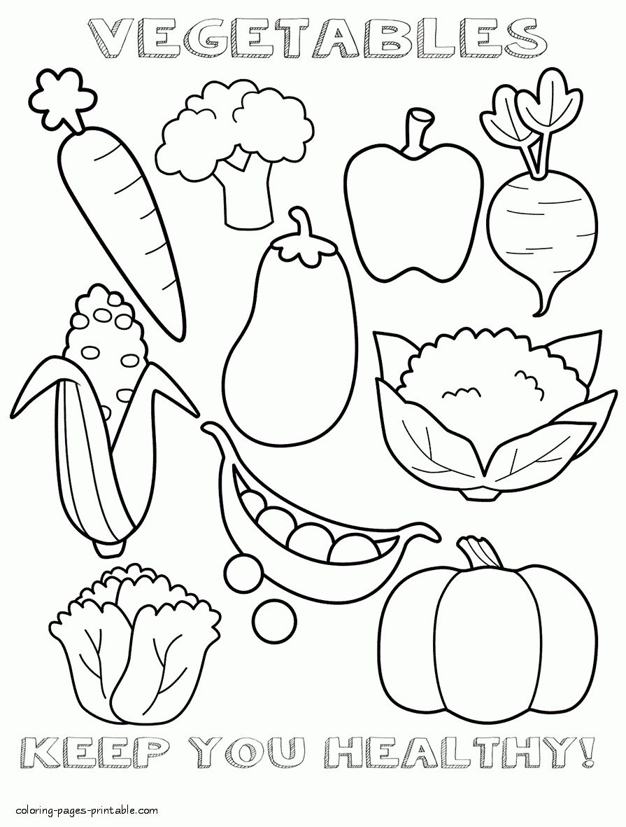 Best 68+ Funny Food Coloring Pages 45