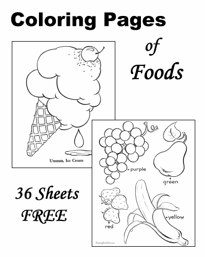 Best 68+ Funny Food Coloring Pages 56