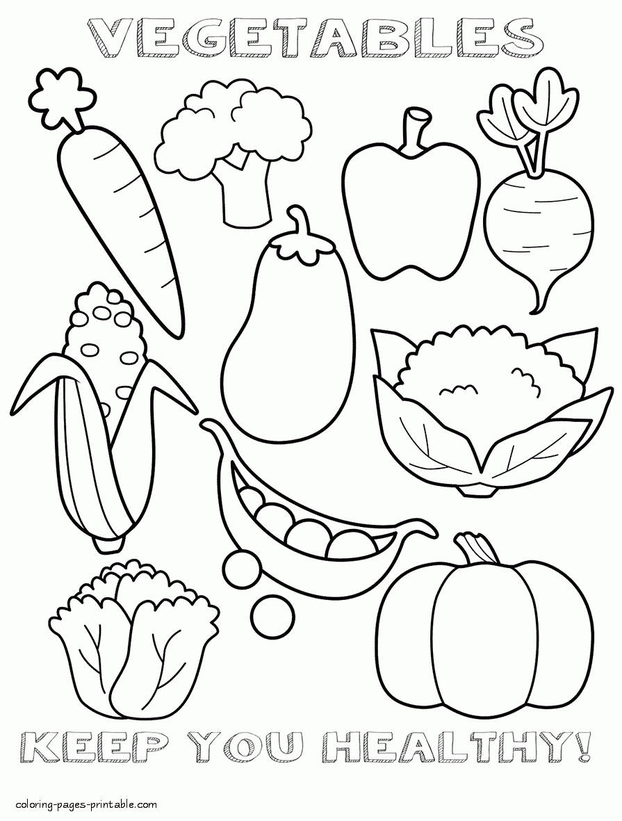 Best 68+ Funny Food Coloring Pages 59