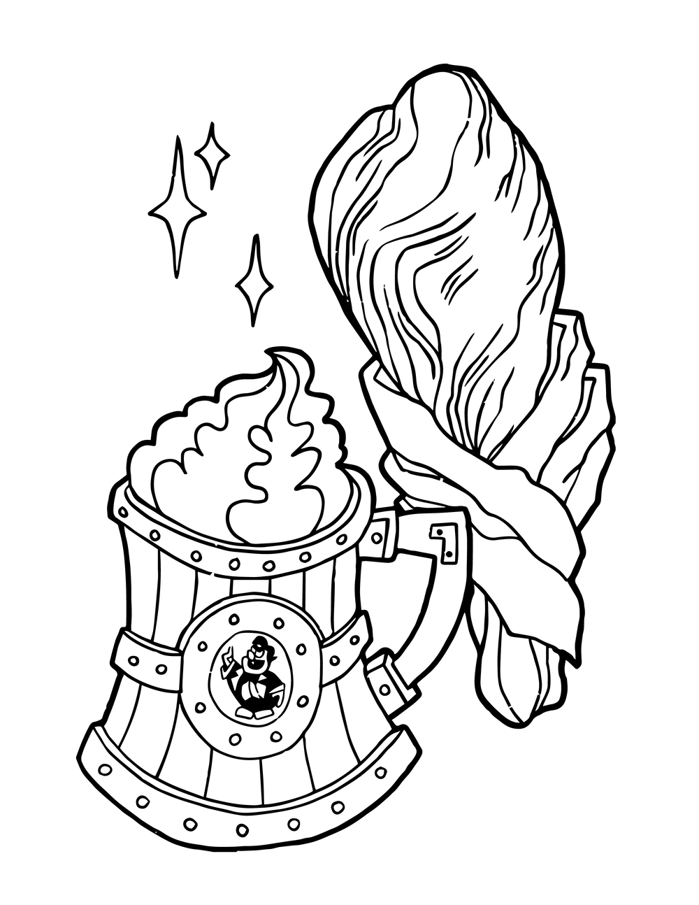 Best 68+ Funny Food Coloring Pages 7