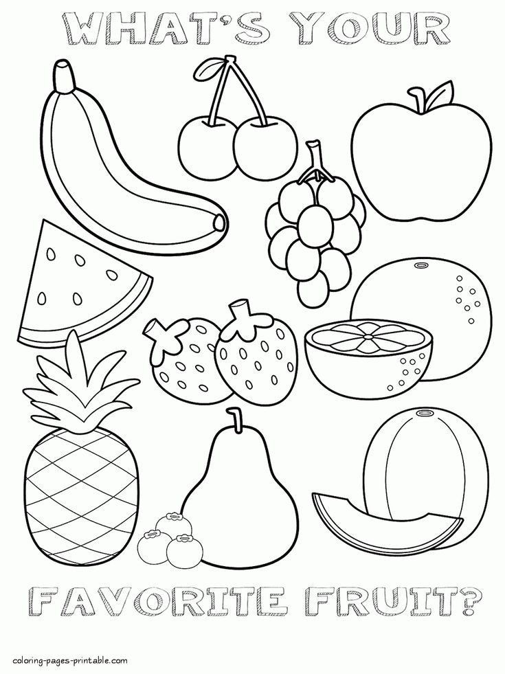 Best 68+ Funny Food Coloring Pages 8