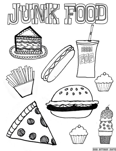 Best 68+ Funny Food Coloring Pages 82