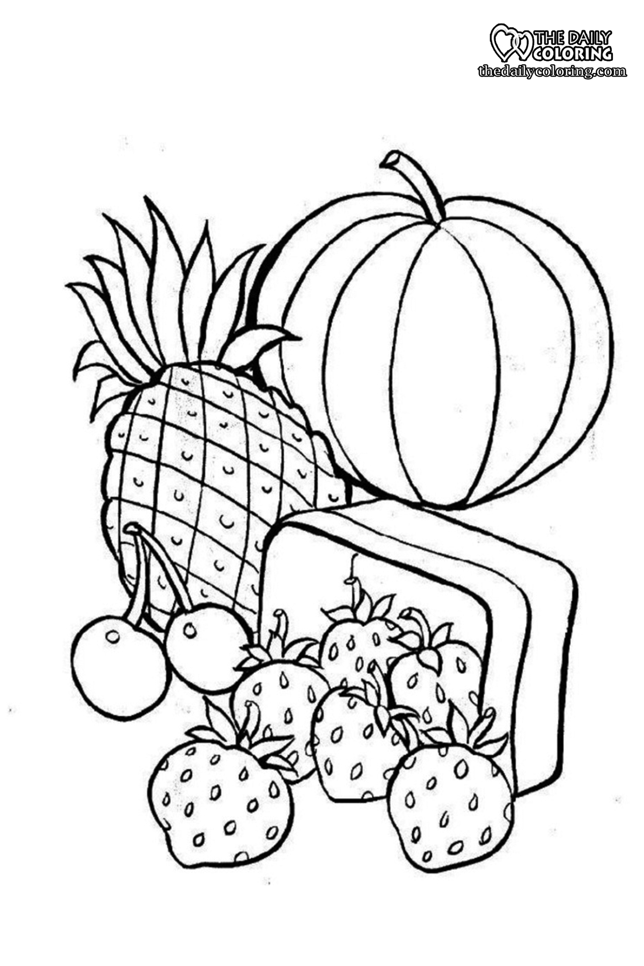Best 68+ Funny Food Coloring Pages 84
