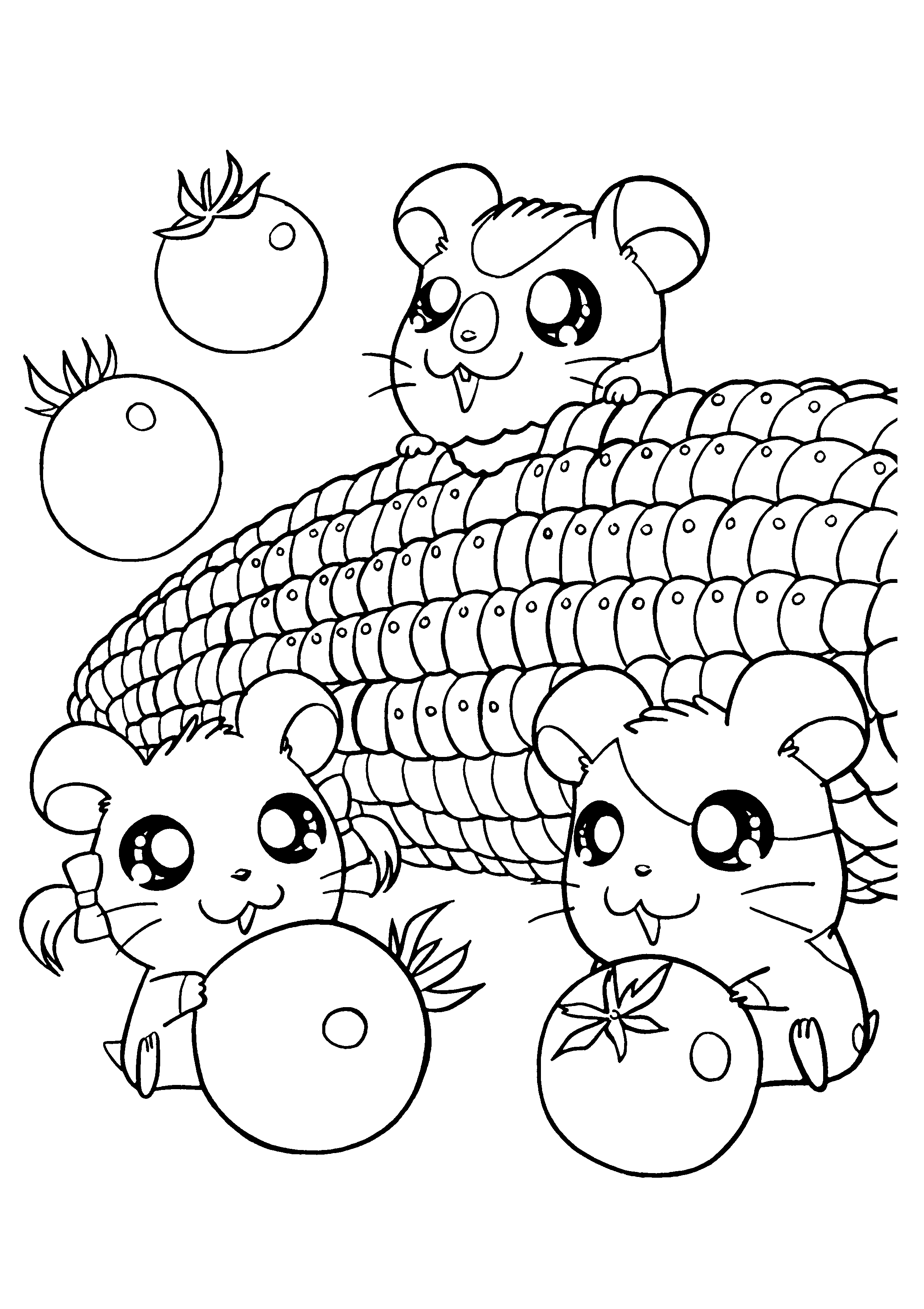Best 68+ Funny Food Coloring Pages 87