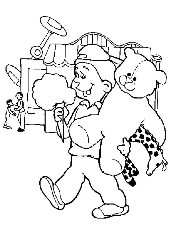 Carnival Food Coloring Pages 1