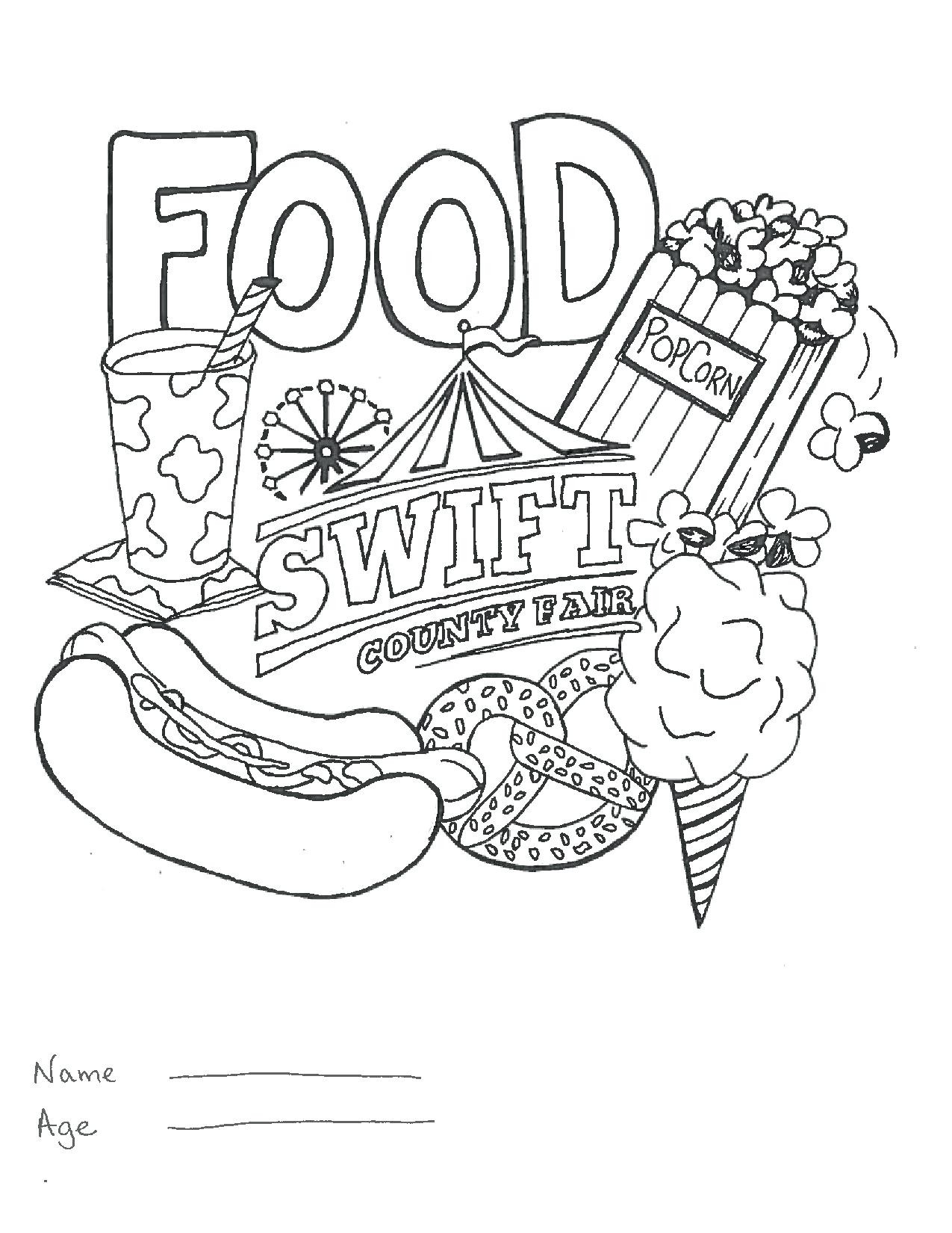 Carnival Food Coloring Pages 11