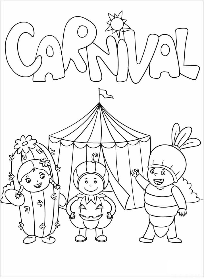 Carnival Food Coloring Pages 3