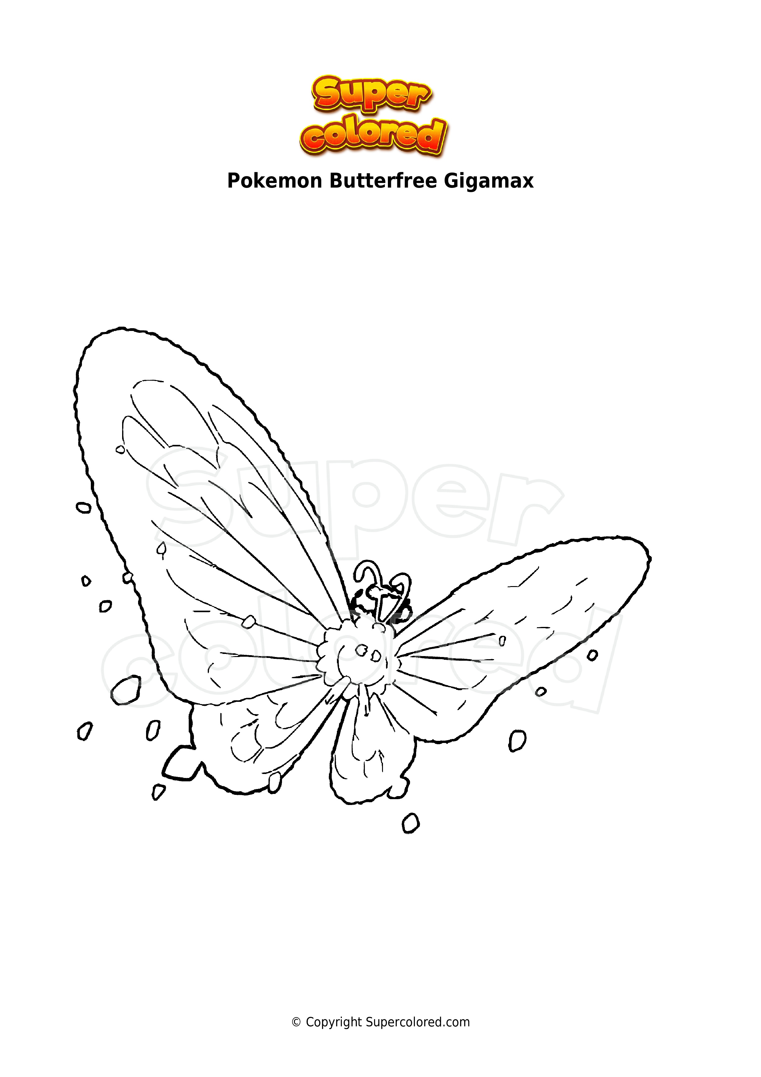 Gigantamax Pokemon Coloring Pages 105