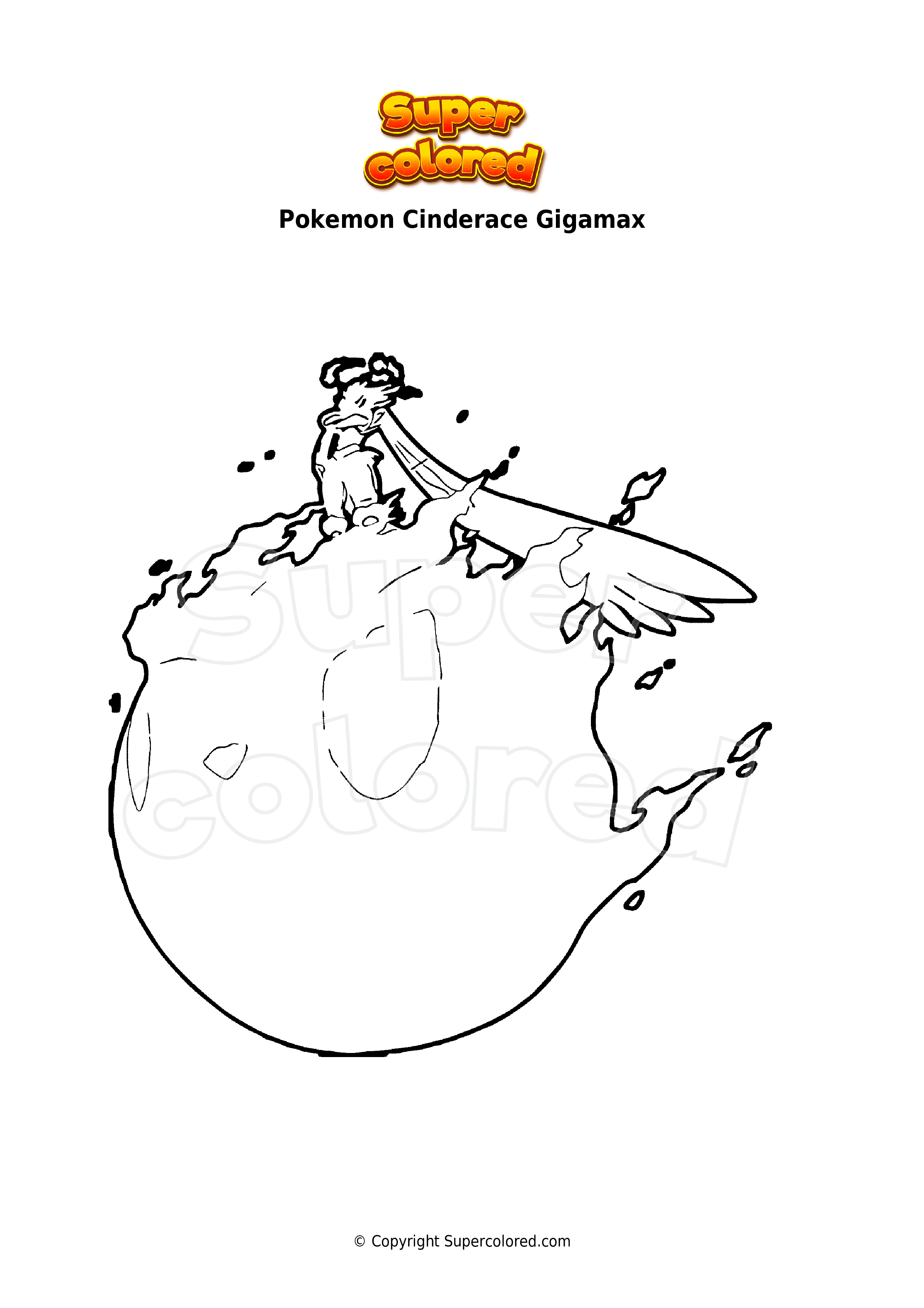 Gigantamax Pokemon Coloring Pages 15