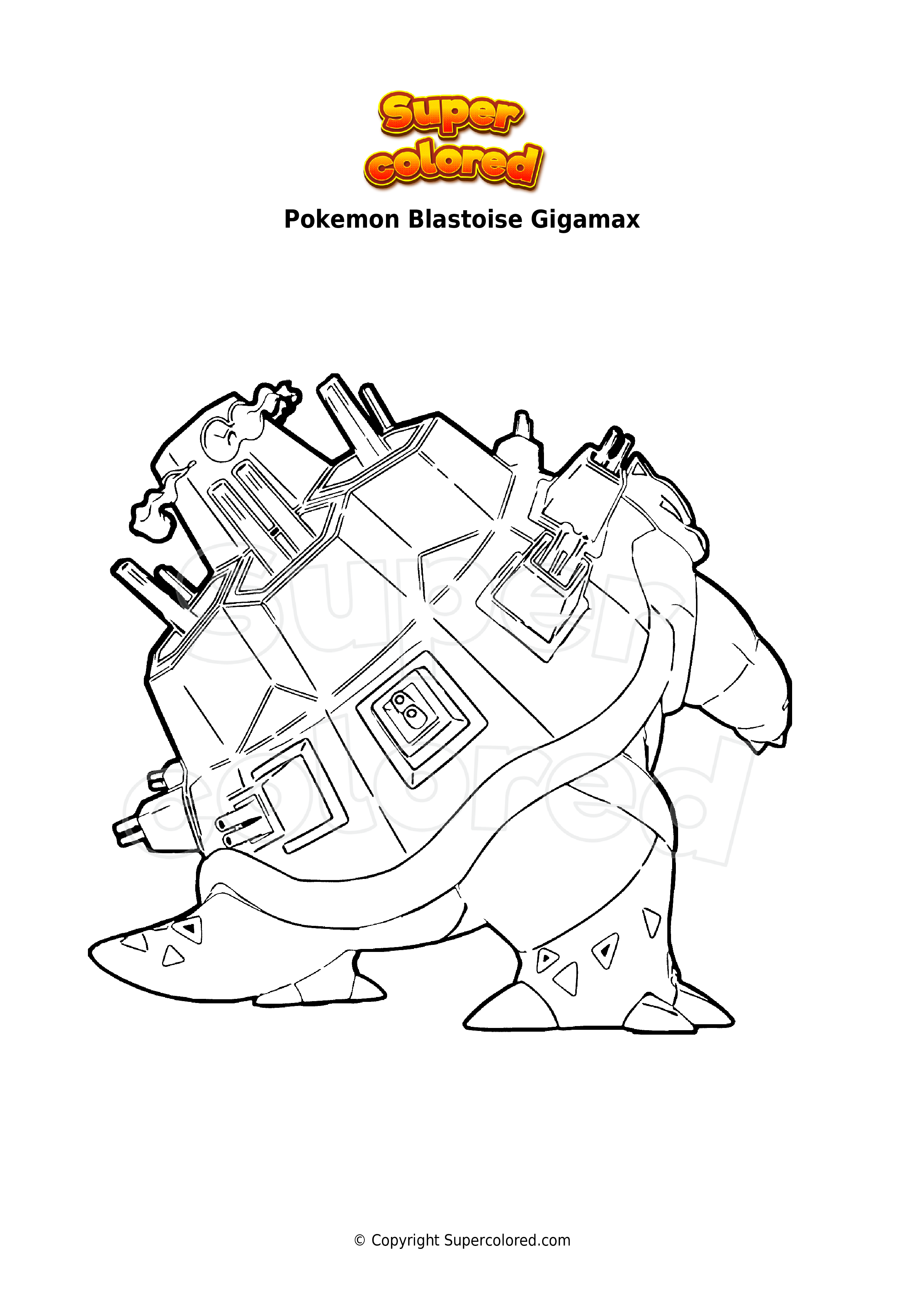 Gigantamax Pokemon Coloring Pages 28