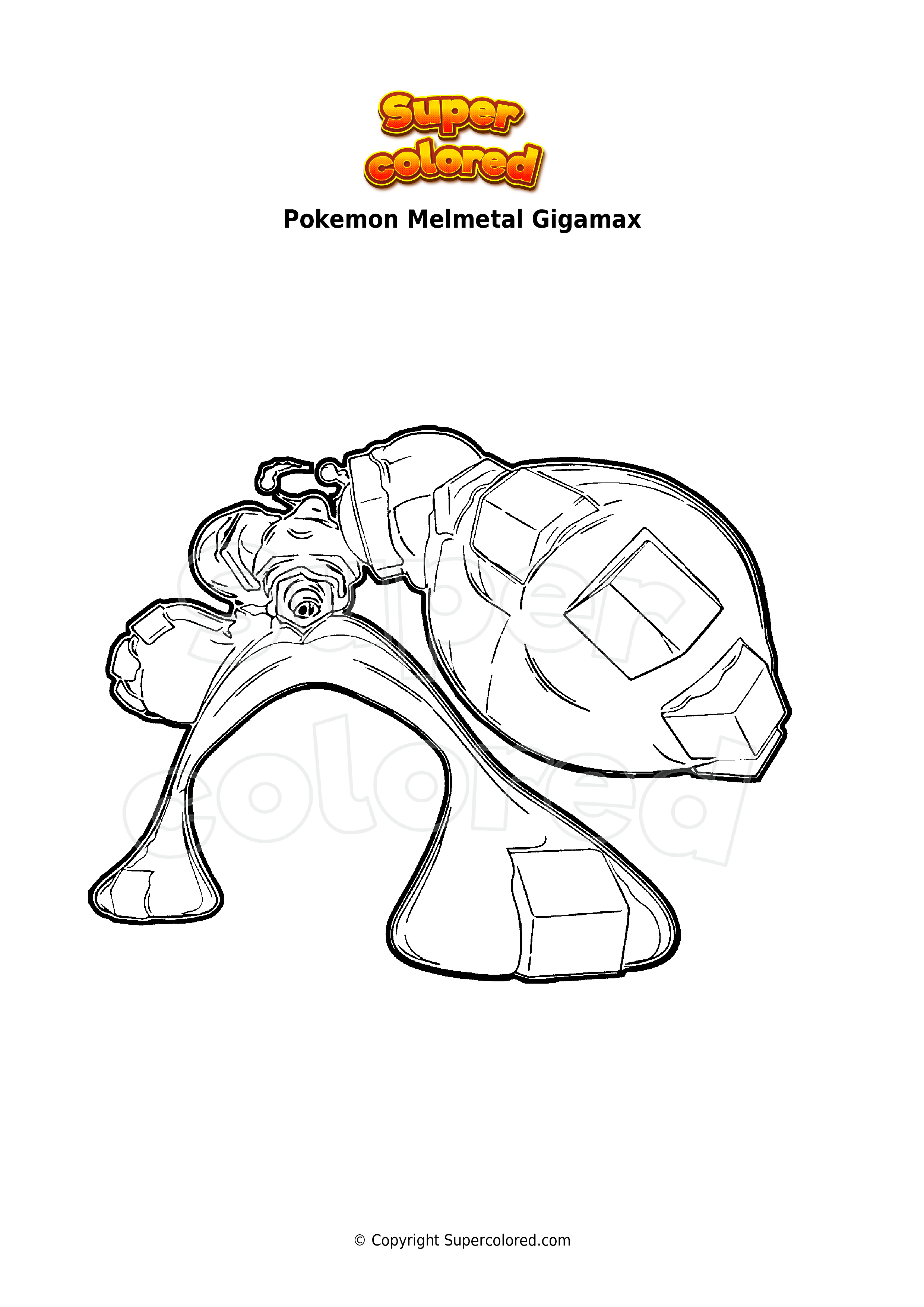 Gigantamax Pokemon Coloring Pages 38
