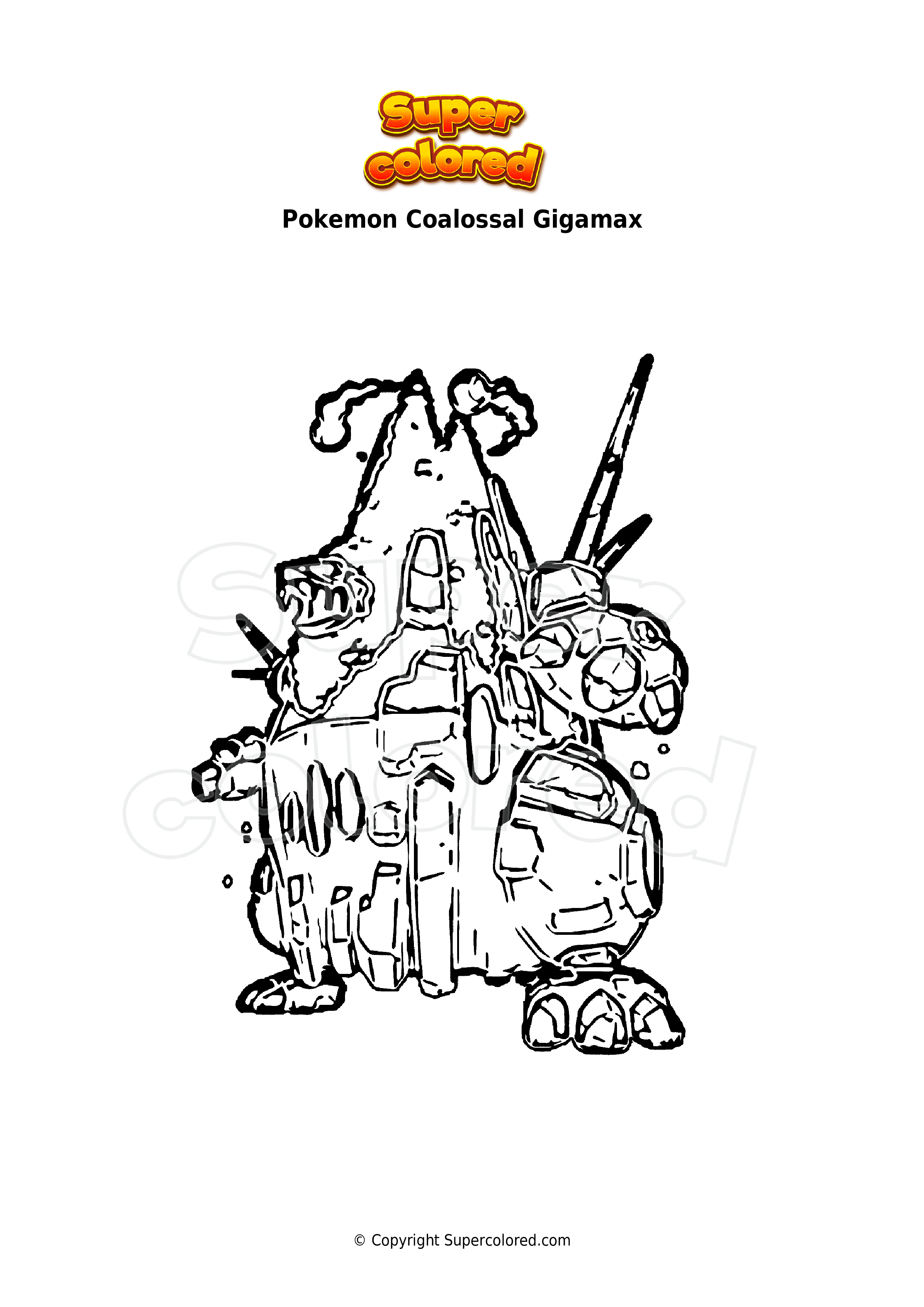 Gigantamax Pokemon Coloring Pages 52