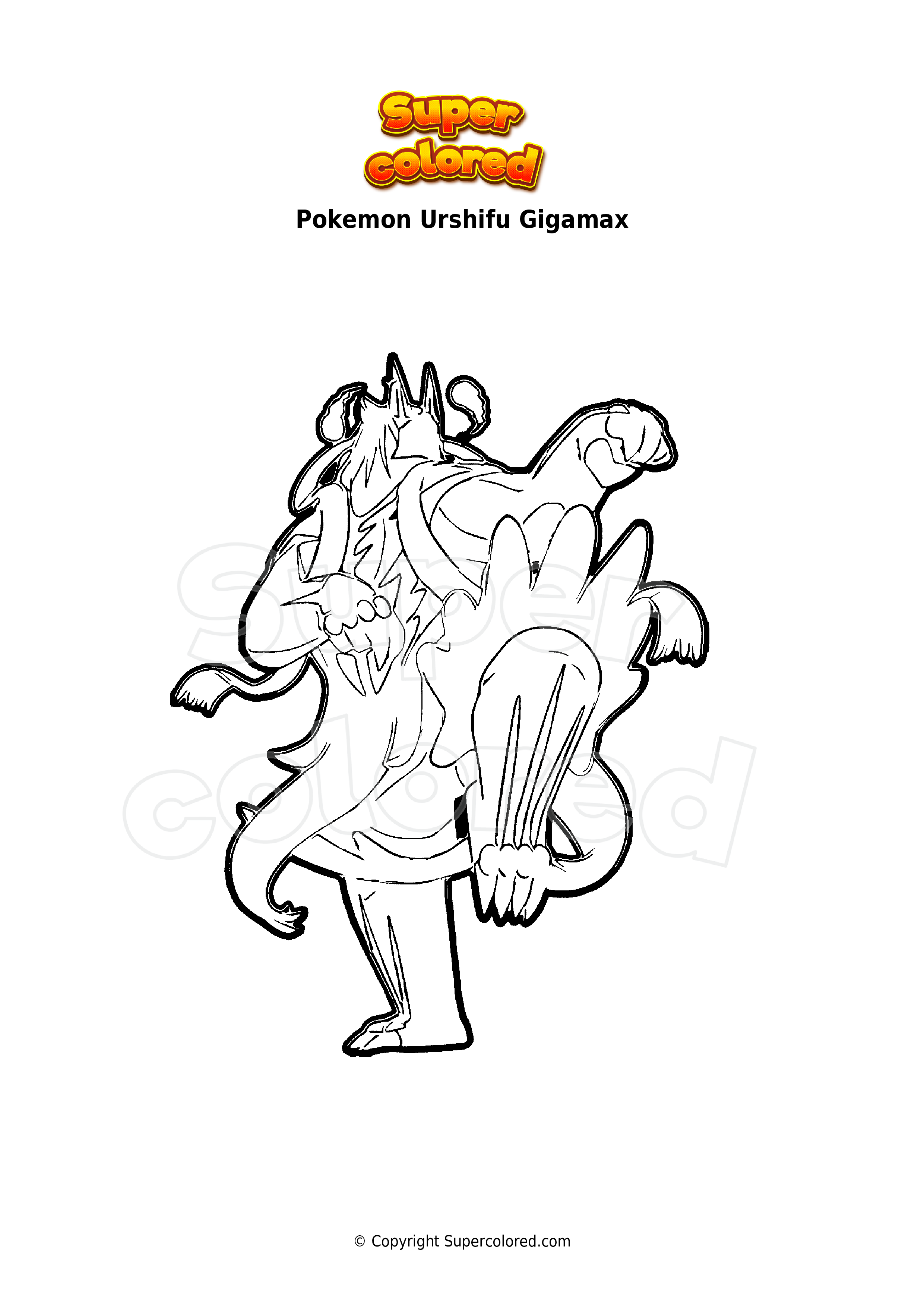 Gigantamax Pokemon Coloring Pages 64