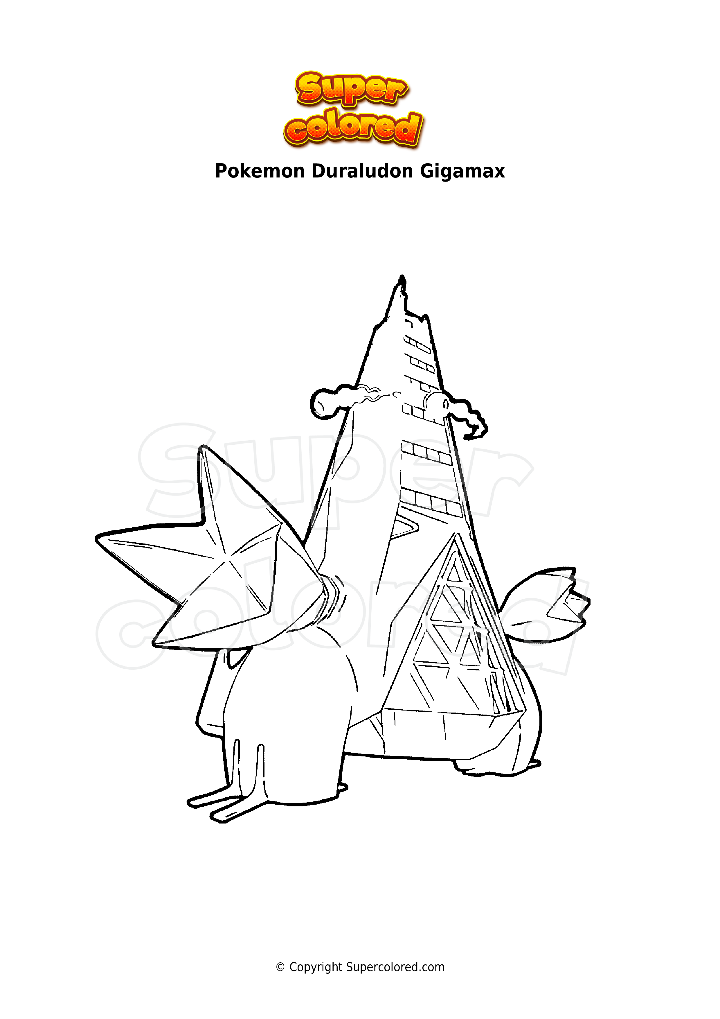 Gigantamax Pokemon Coloring Pages 69