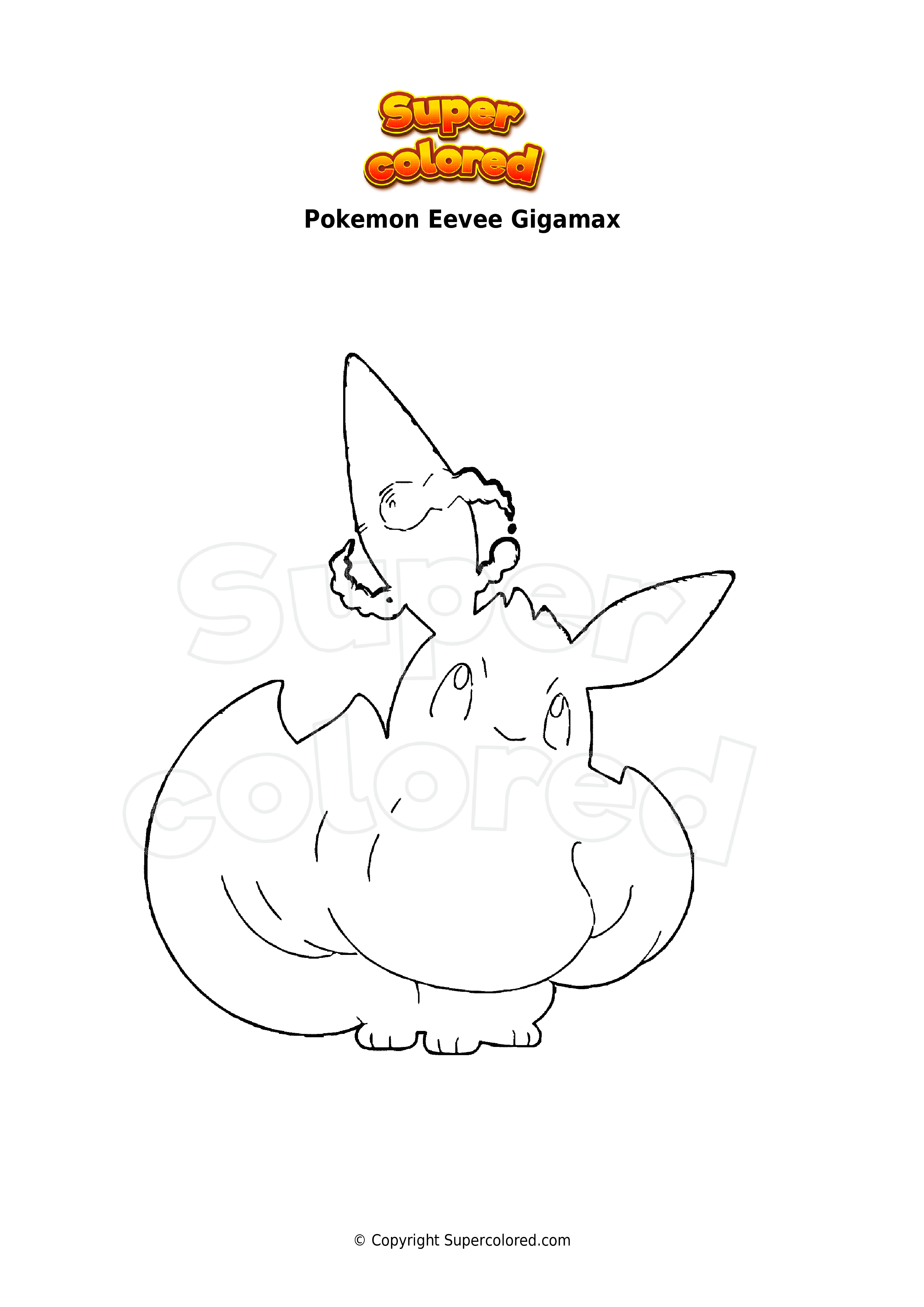 Gigantamax Pokemon Coloring Pages 79