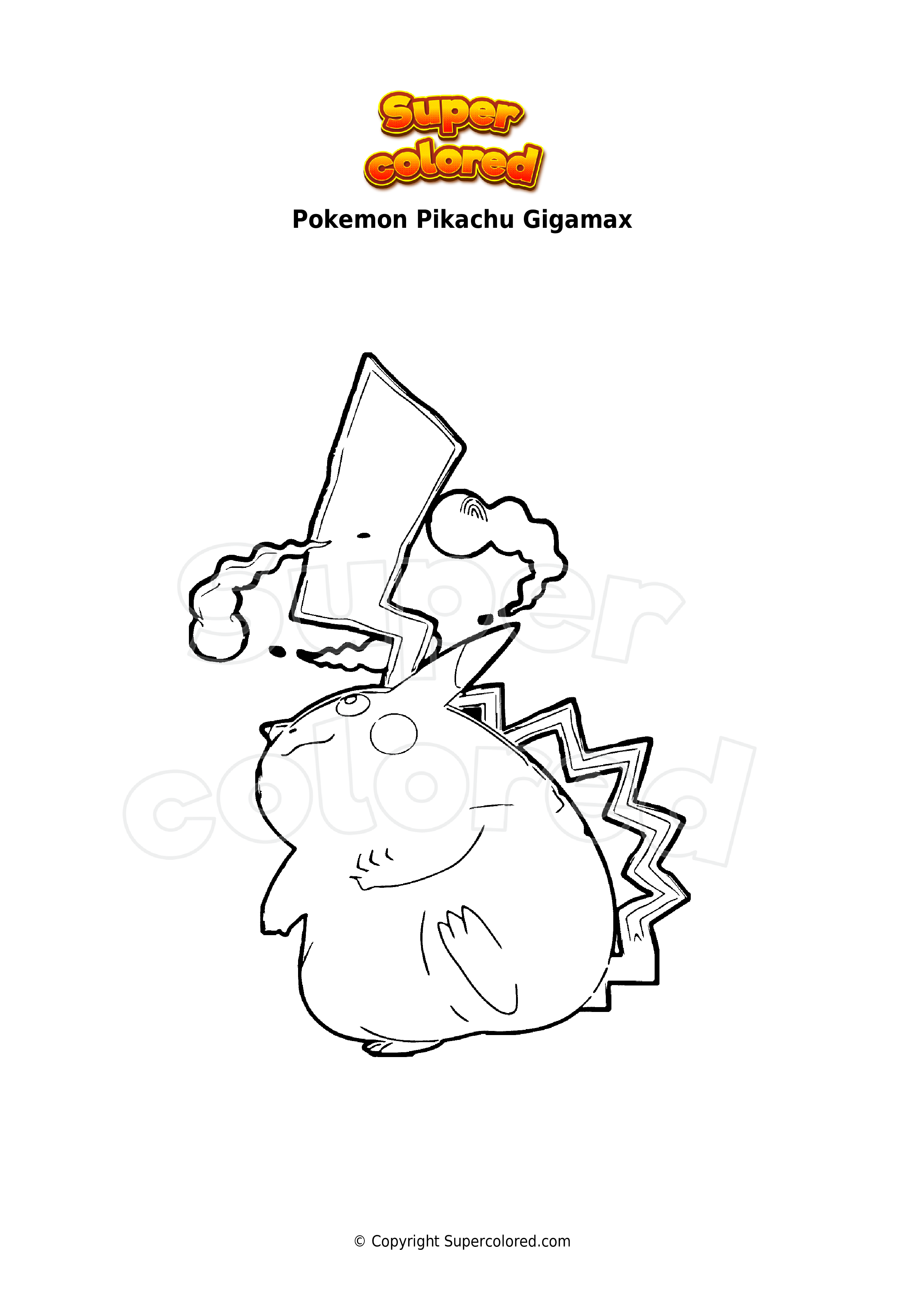 Gigantamax Pokemon Coloring Pages 83