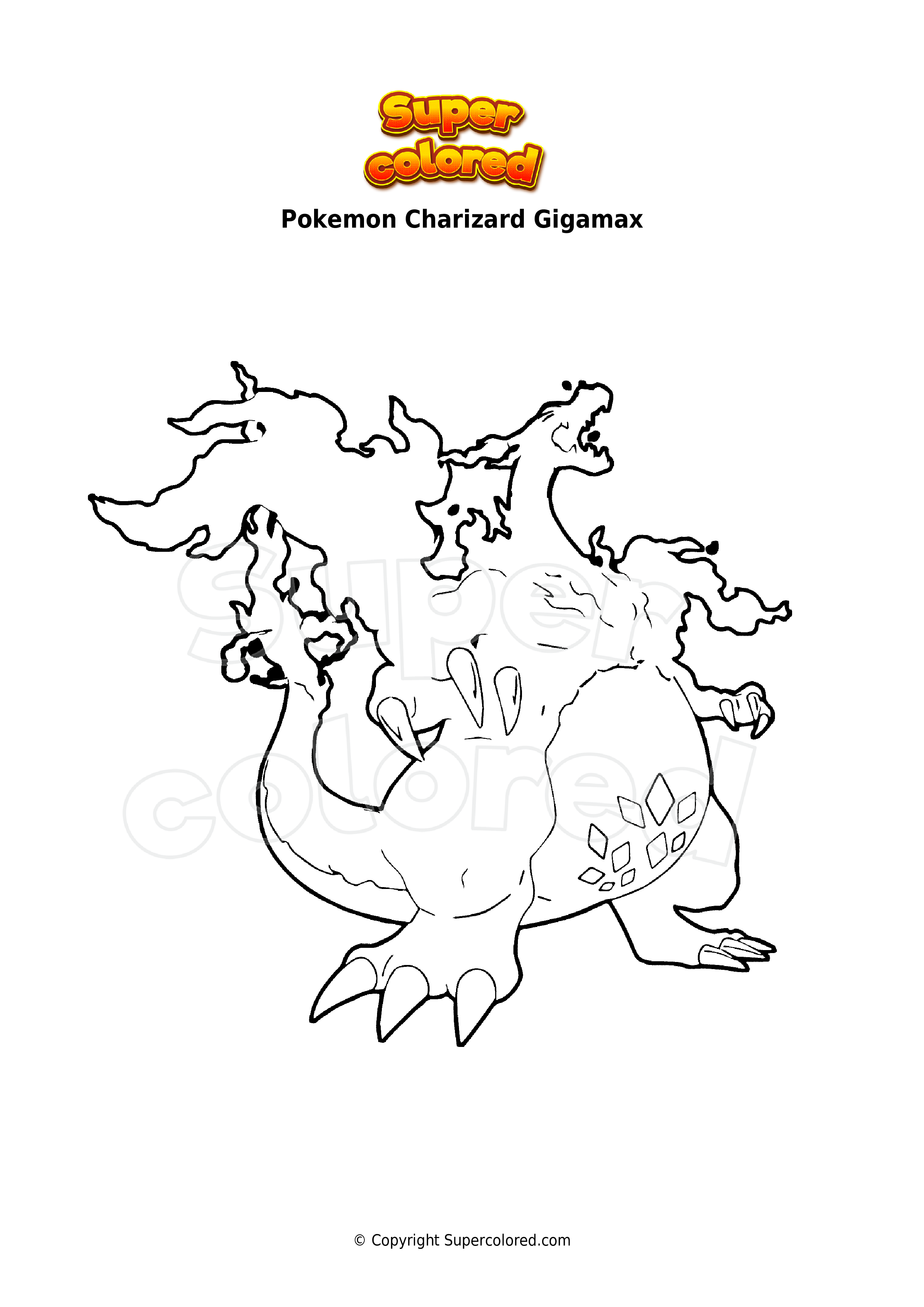 Gigantamax Pokemon Coloring Pages 91