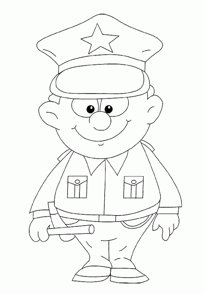 Good 60+ Police Coloring Book Pages 10