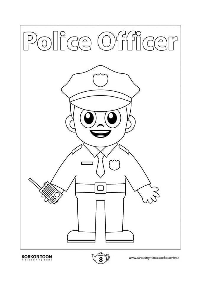 Good 60+ Police Coloring Book Pages 14