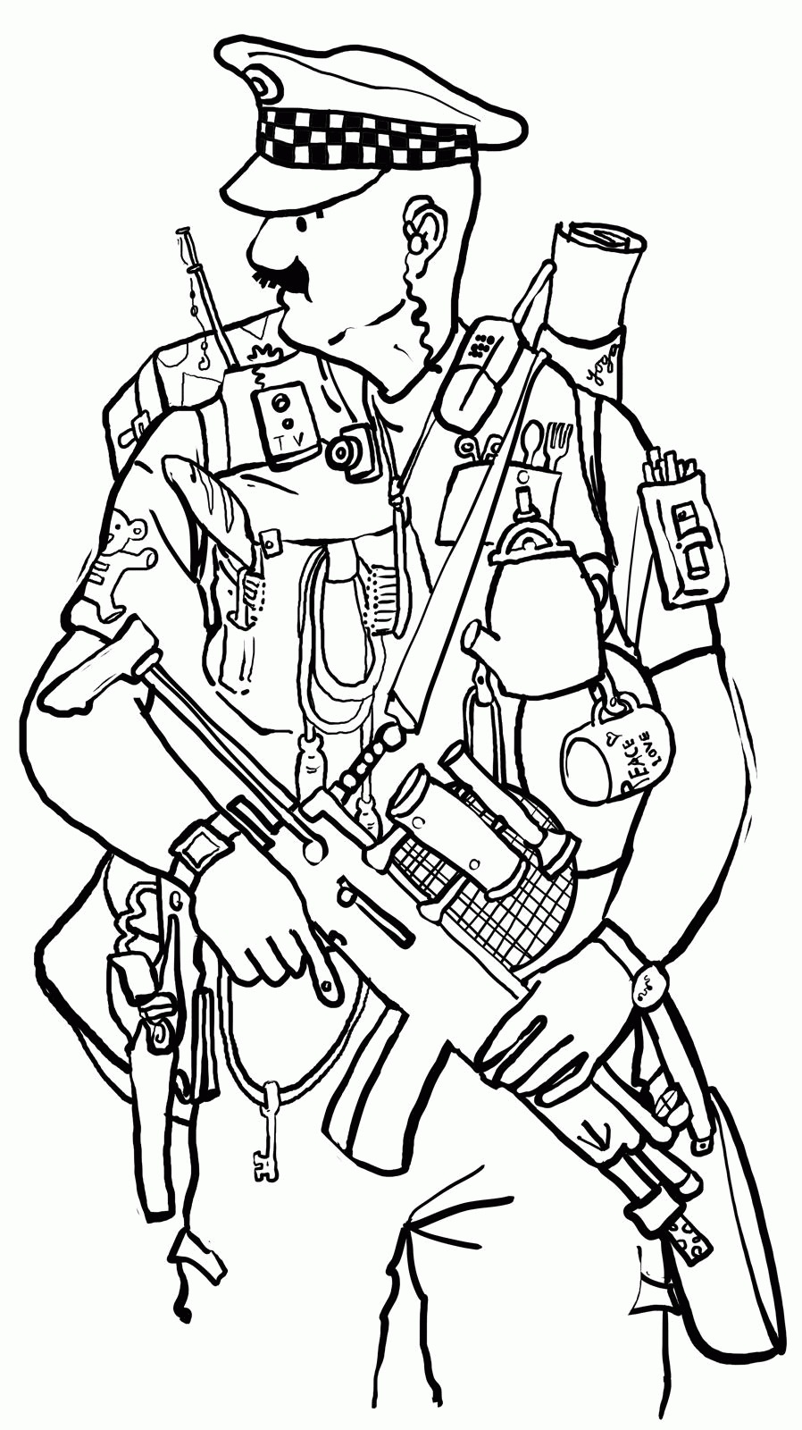 Good 60+ Police Coloring Book Pages 16