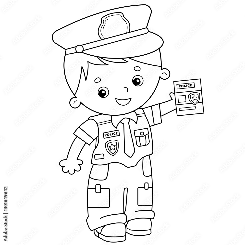 Good 60+ Police Coloring Book Pages 19