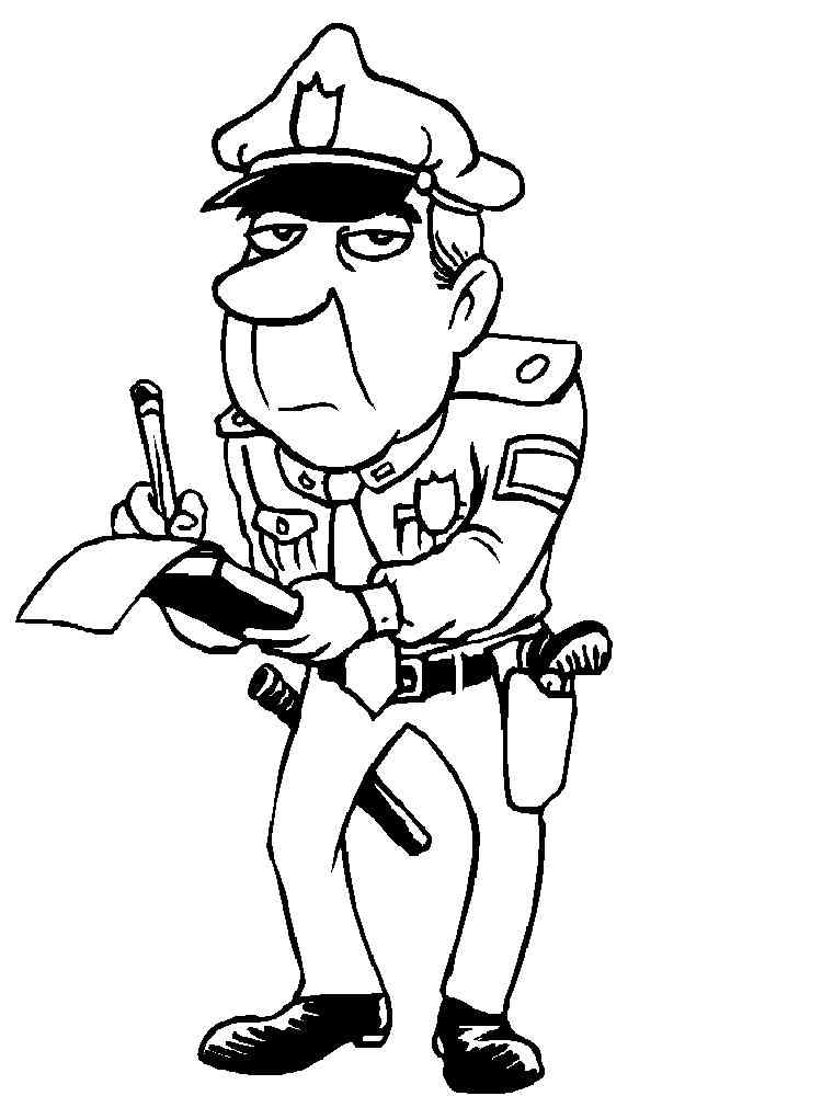 Good 60+ Police Coloring Book Pages 22