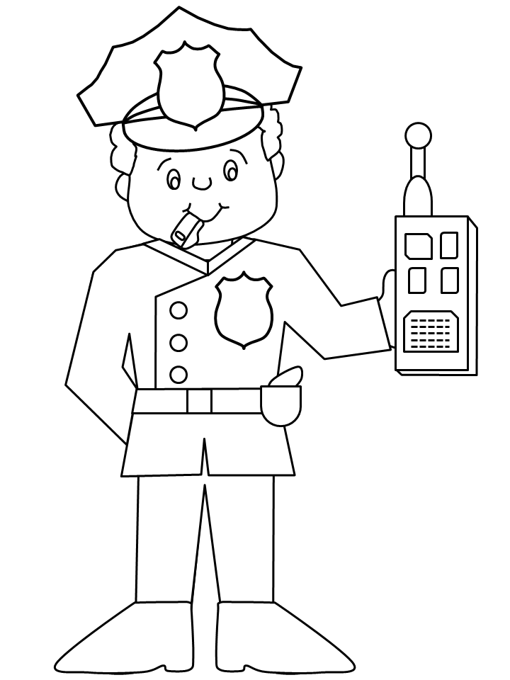 Good 60+ Police Coloring Book Pages 29