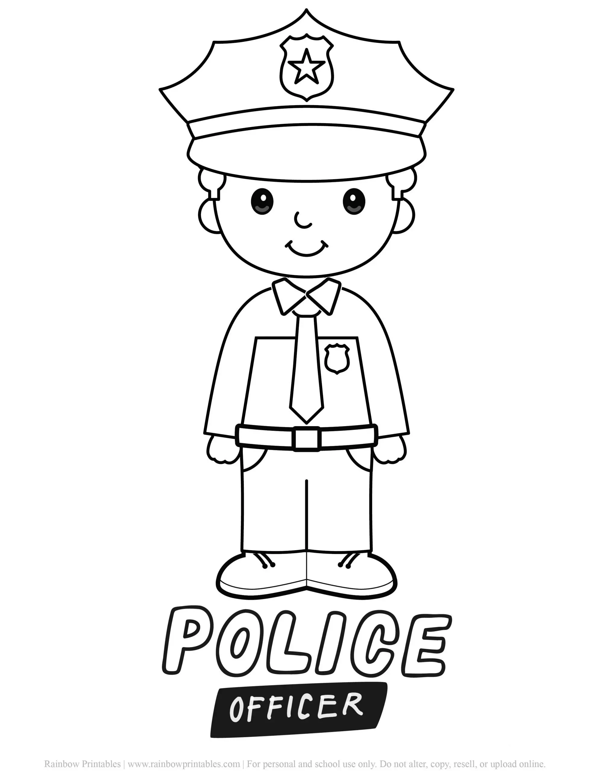 Good 60+ Police Coloring Book Pages 33