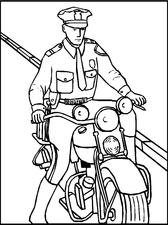 Good 60+ Police Coloring Book Pages 37
