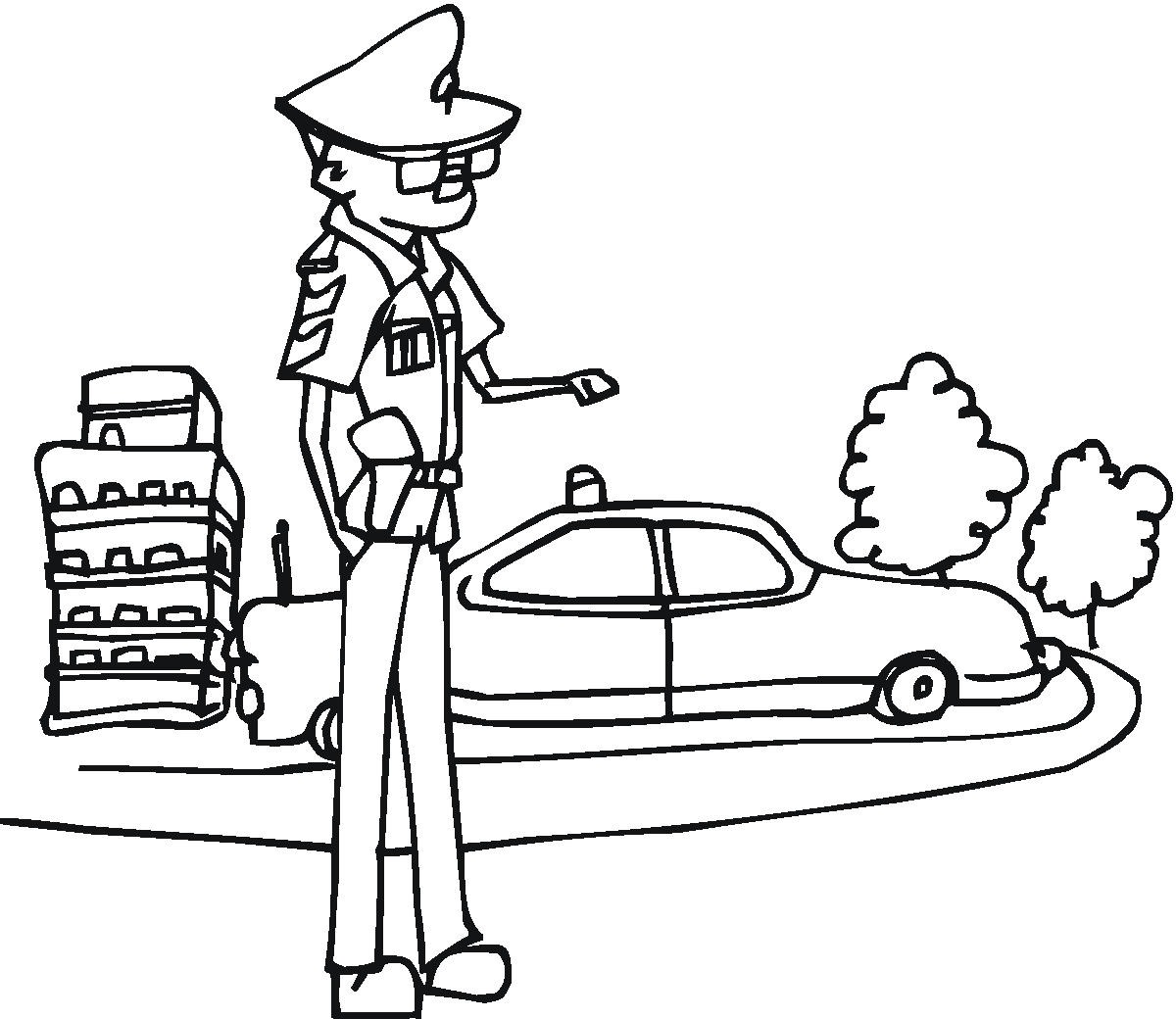 Good 60+ Police Coloring Book Pages 49