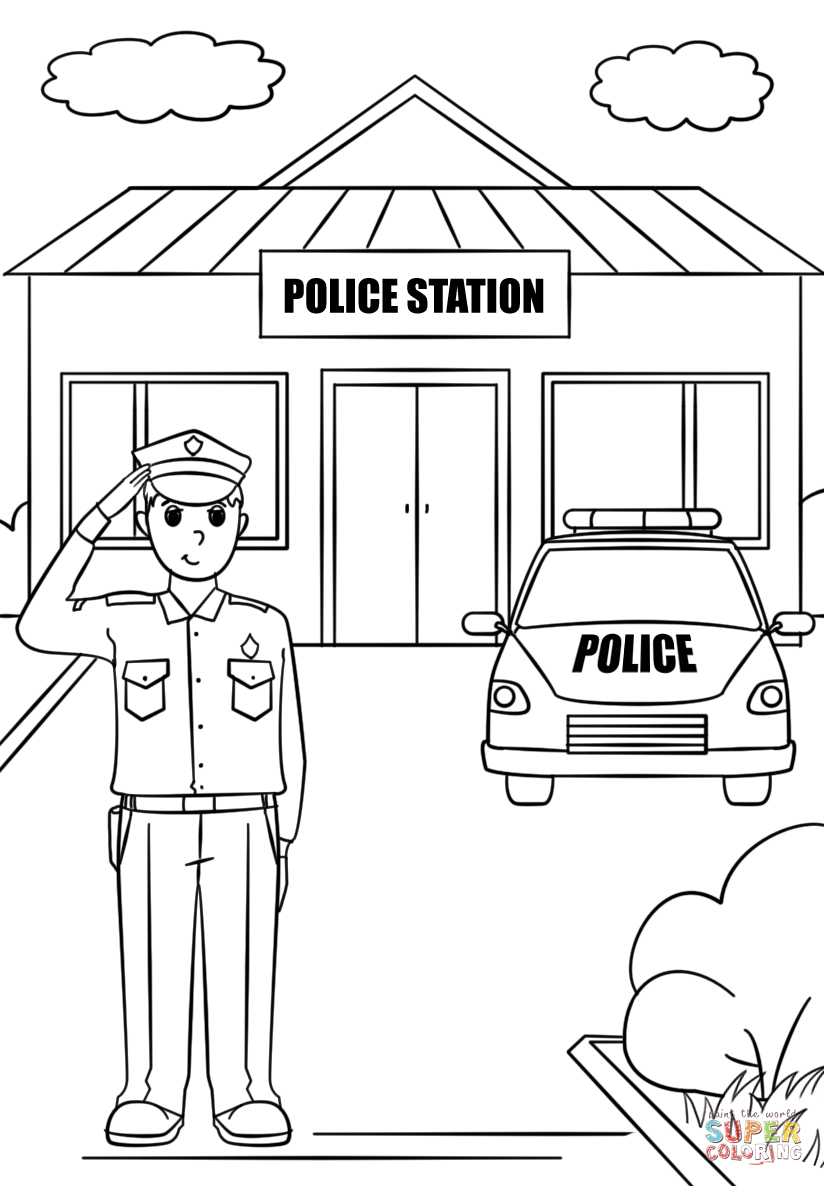 Good 60+ Police Coloring Book Pages 53