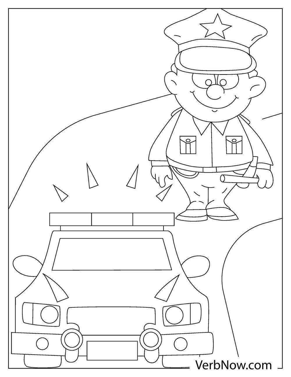 Good 60+ Police Coloring Book Pages 61