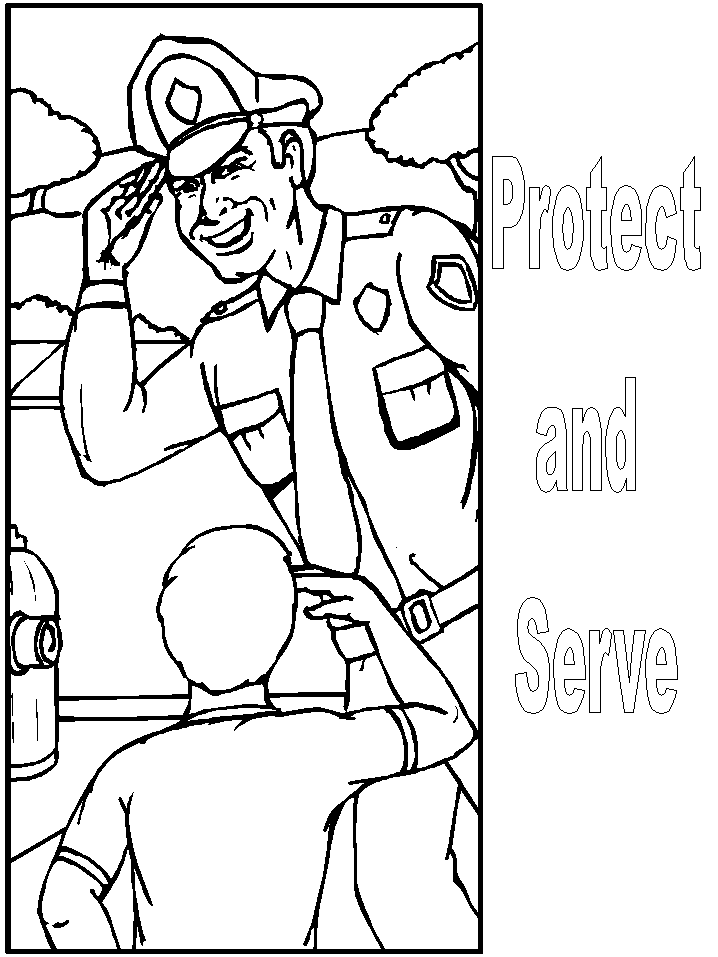 Good 60+ Police Coloring Book Pages 64