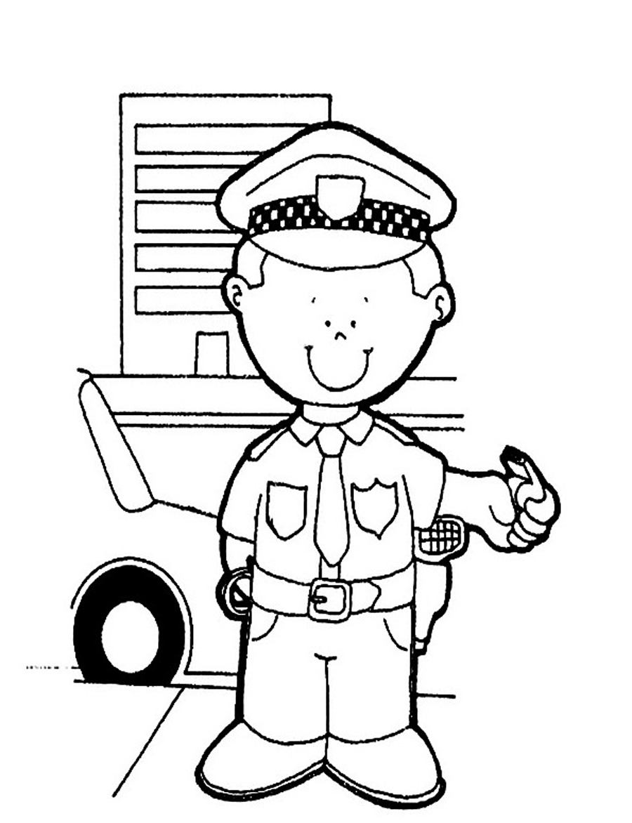 Good 60+ Police Coloring Book Pages 8
