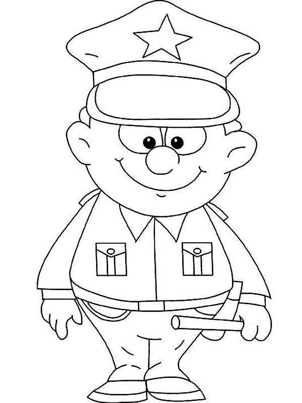 Good 60+ Police Coloring Book Pages 9
