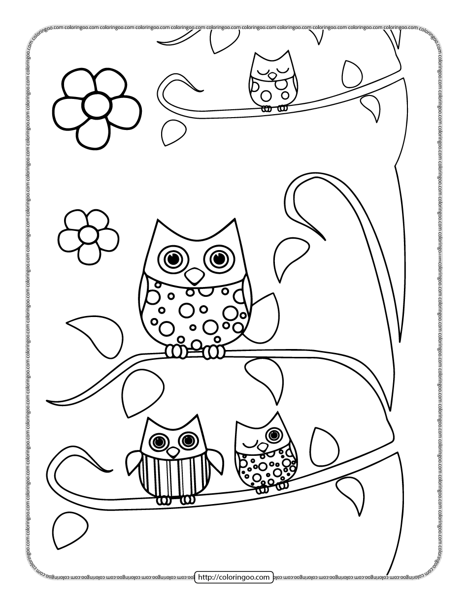 Nocturnal Animals Coloring Page 103