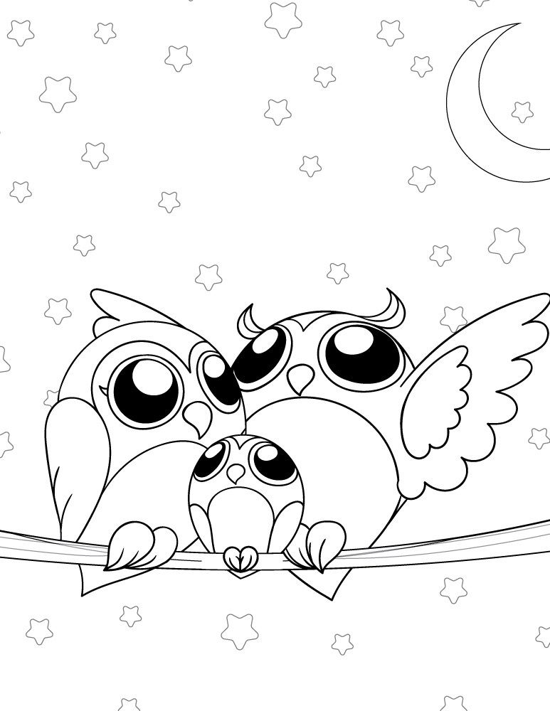 Nocturnal Animals Coloring Page 131