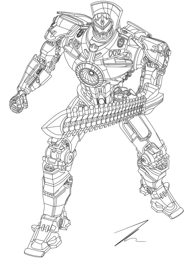 Pacific Rim Colouring Pages 1