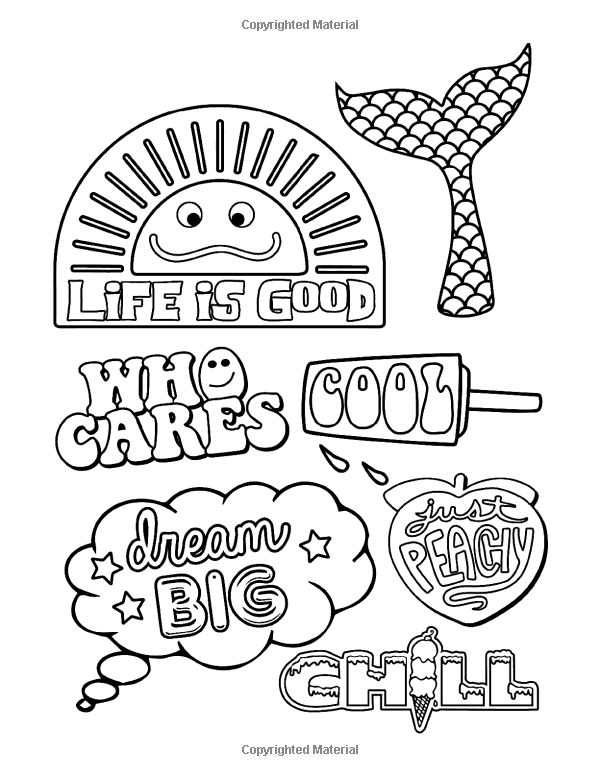 Preppy Coloring Pages Printable 12