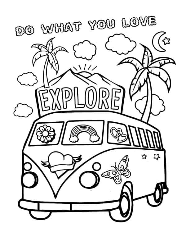 Preppy Coloring Pages Printable 31